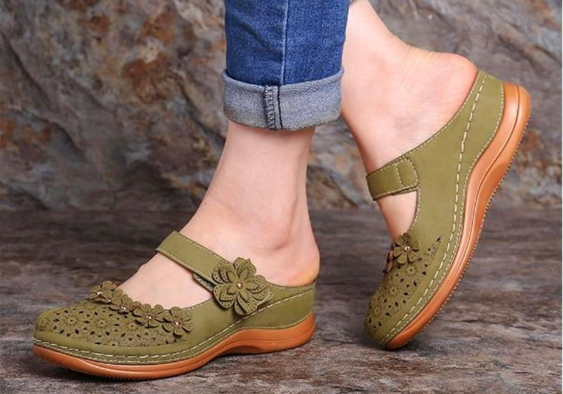 Sandales orthopédiques fleuris d'été pour Femmes