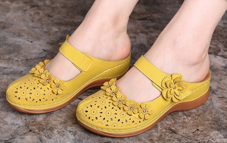 Sandales orthopédiques fleuris d'été pour Femmes