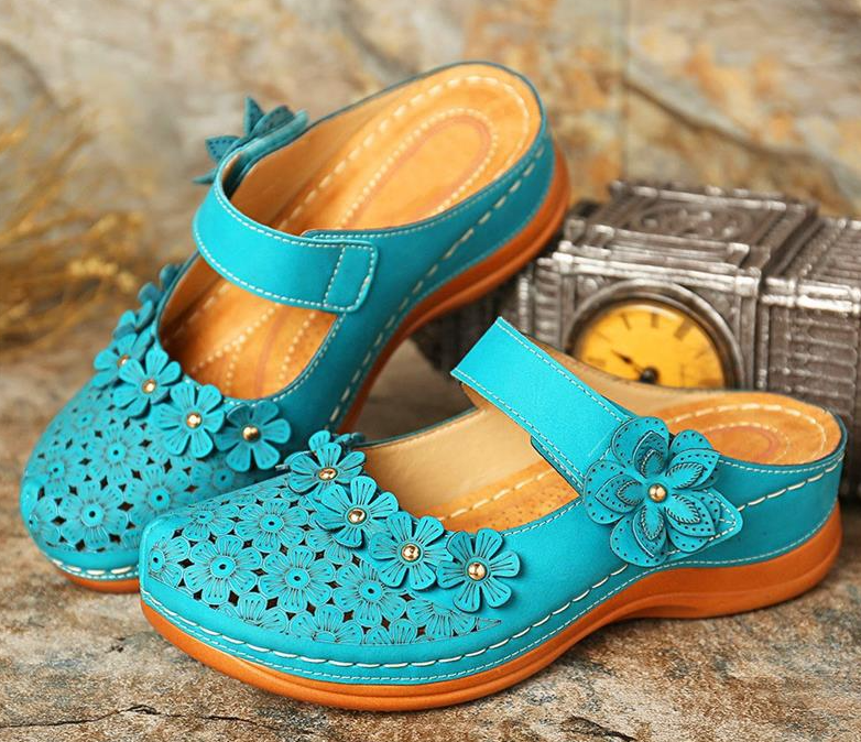 Sandales orthopédiques fleuris d'été pour Femmes