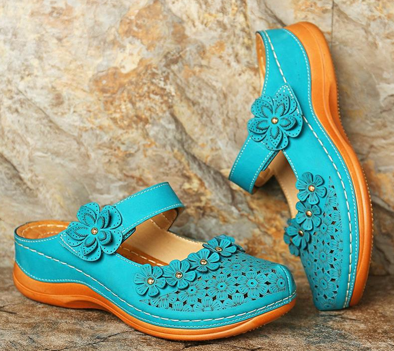 Sandales orthopédiques fleuris d'été pour Femmes