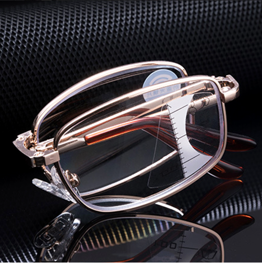 Lunettes de lecture Anti-lumière bleue Pliantes avec étui