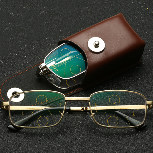 Lunettes de lecture Anti-lumière bleue Pliantes avec étui