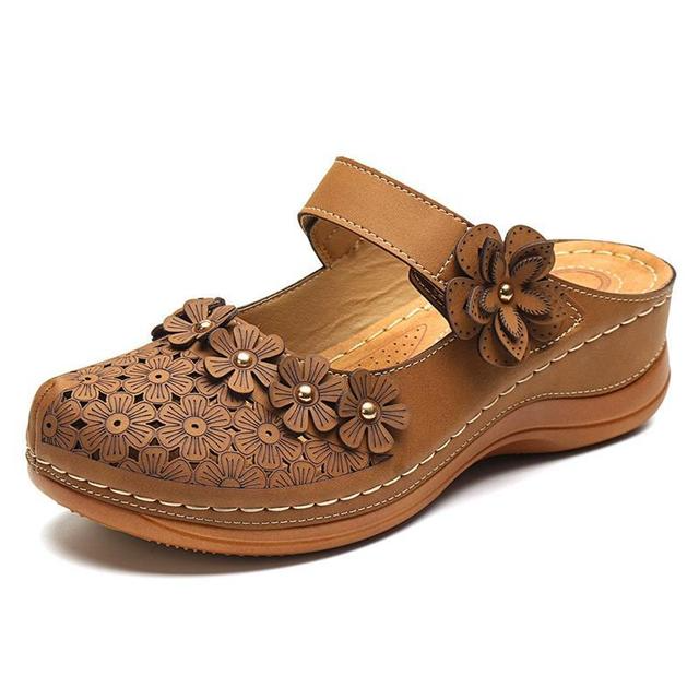Sandales orthopédiques fleuris d'été pour Femmes