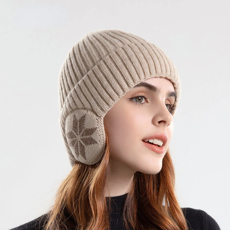 Bonnet doublé polaire cache-oreilles Mixte