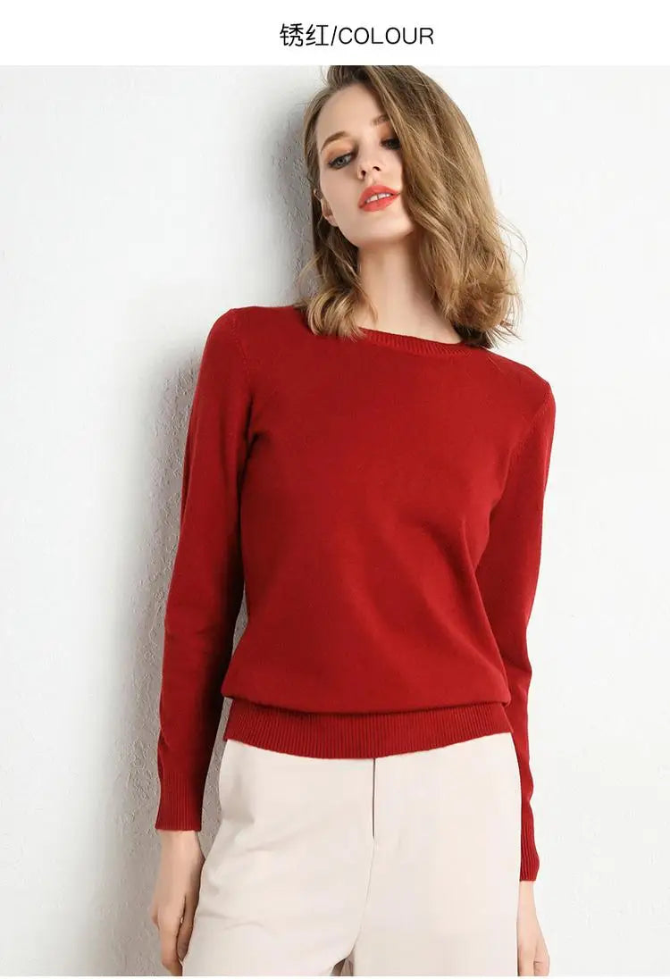 Pull en laine Mérinos BASIC à Col rond