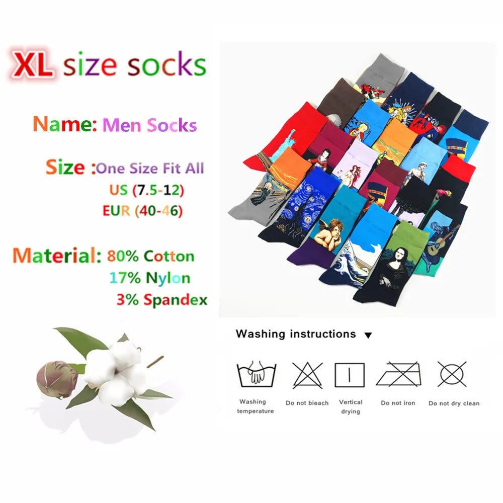 Lot de 10 paires de chaussettes fantaisies en coton