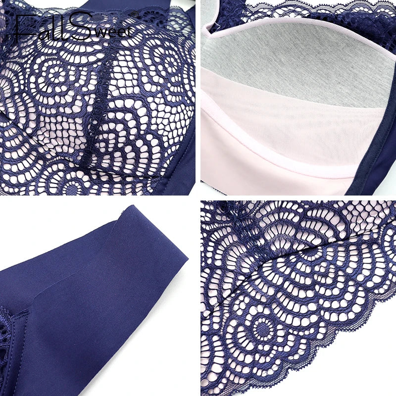 Brassière en dentelle sans couture - Grande taille