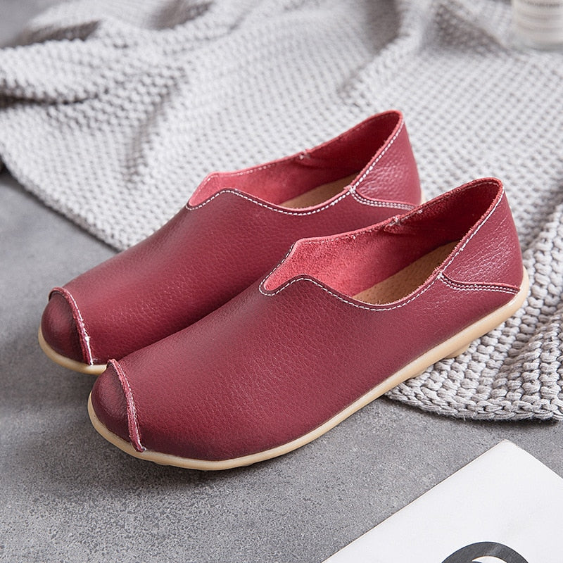Chaussures en cuir ultra confortables pour femme
