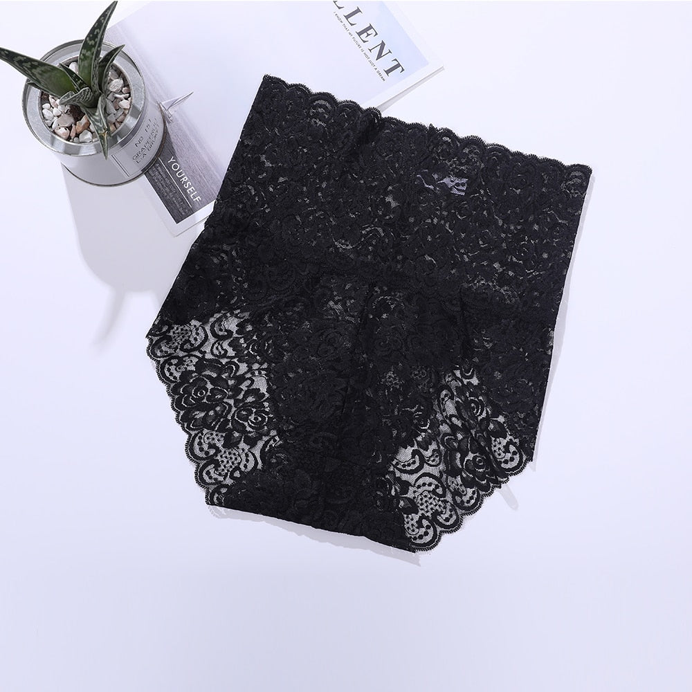Lot de 2 Culottes Hautes Sexy en Dentelle