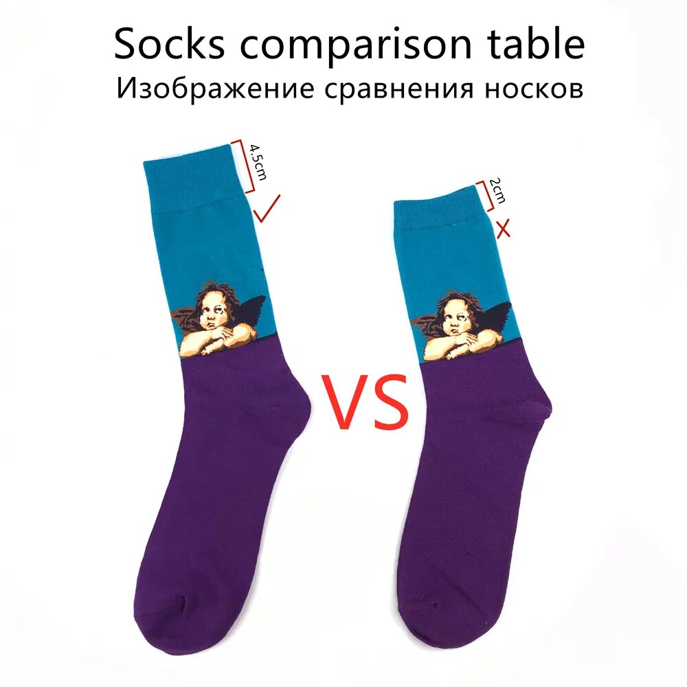 Lot de 10 paires de chaussettes fantaisies en coton