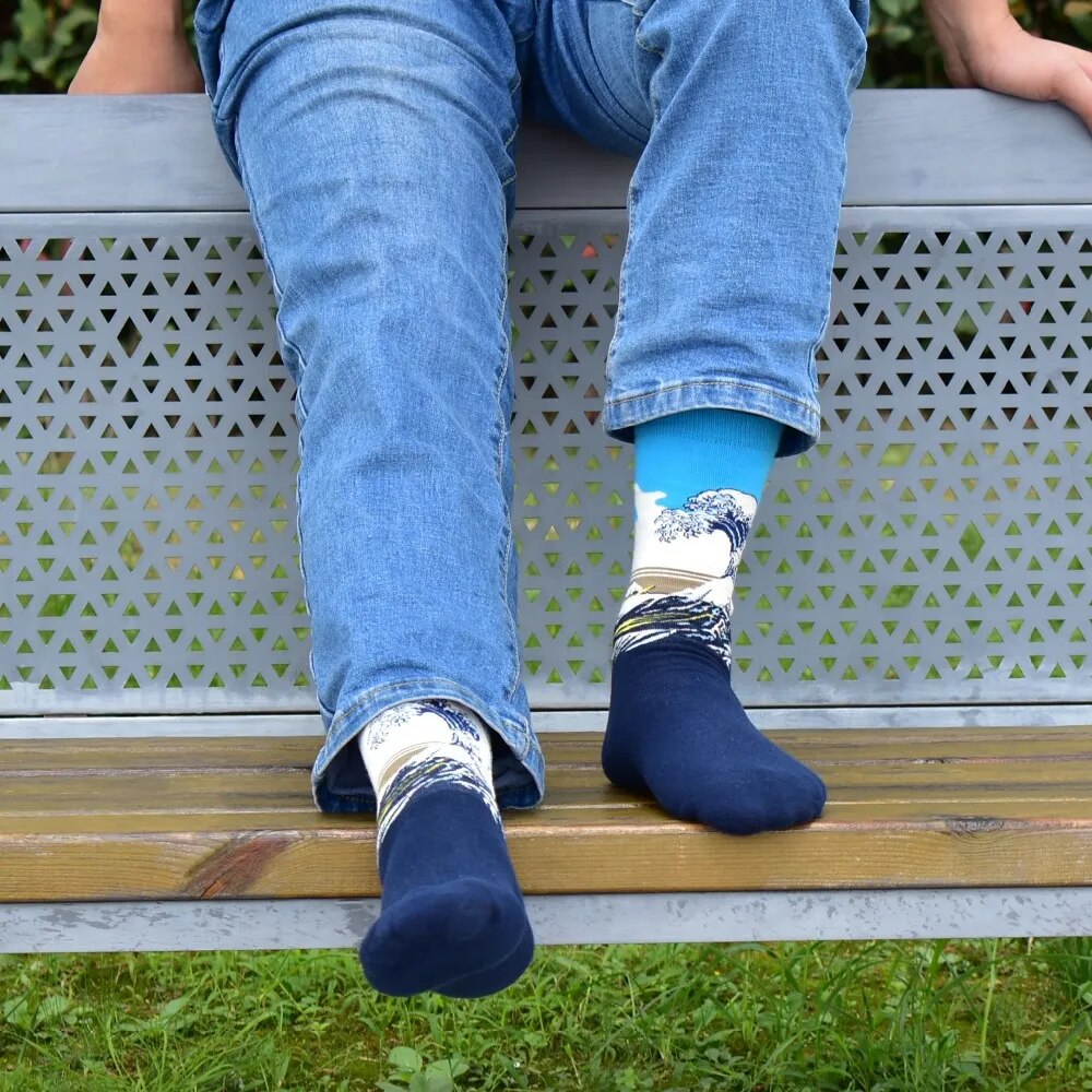 Lot de 10 paires de chaussettes fantaisies en coton