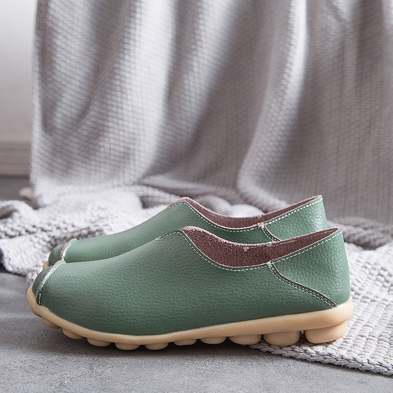 Chaussures en cuir ultra confortables pour femme