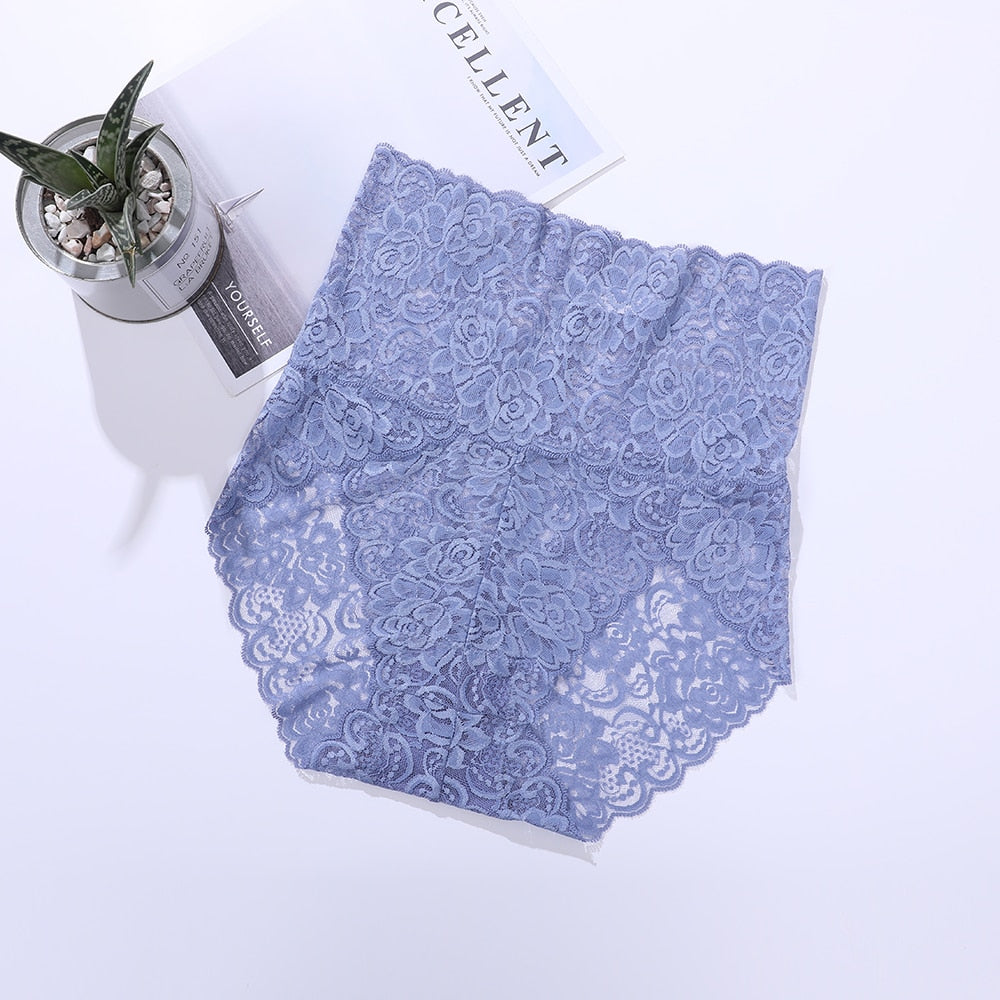 Lot de 2 Culottes Hautes Sexy en Dentelle