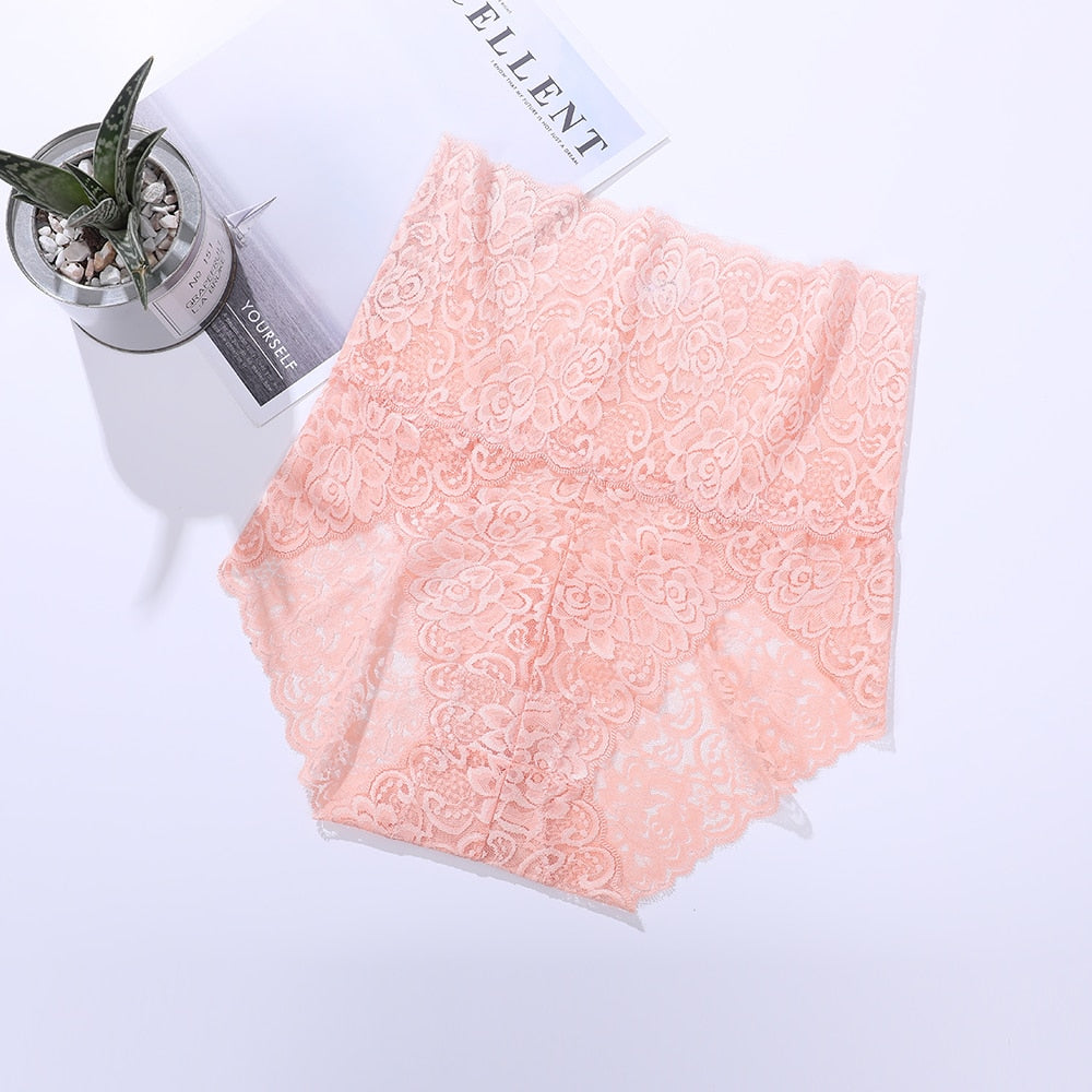 Lot de 2 Culottes Hautes Sexy en Dentelle