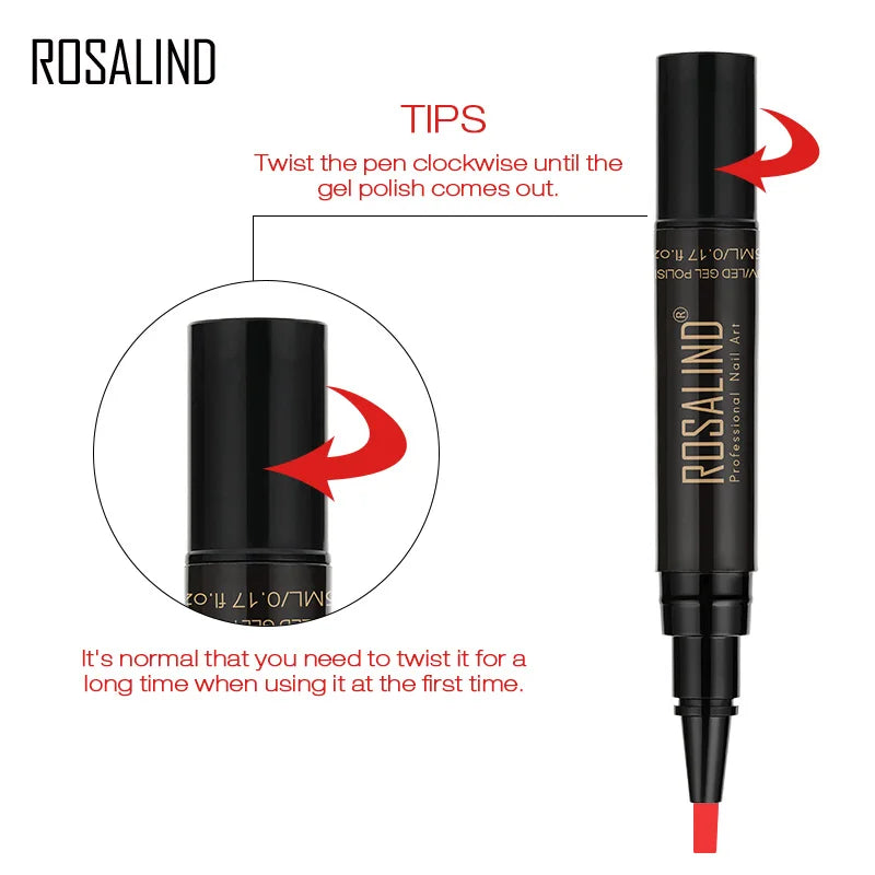 Stylo Vernis Semi-Permanent 3 en 1