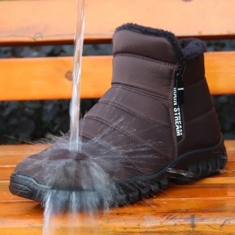 Bottes de neige imperméables pour hommes - Fourrure polaire