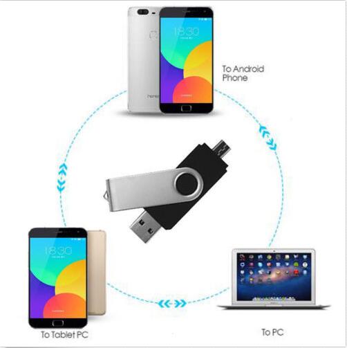 Clé USB 2 en 1 - 64GB (USB et USB Type C)