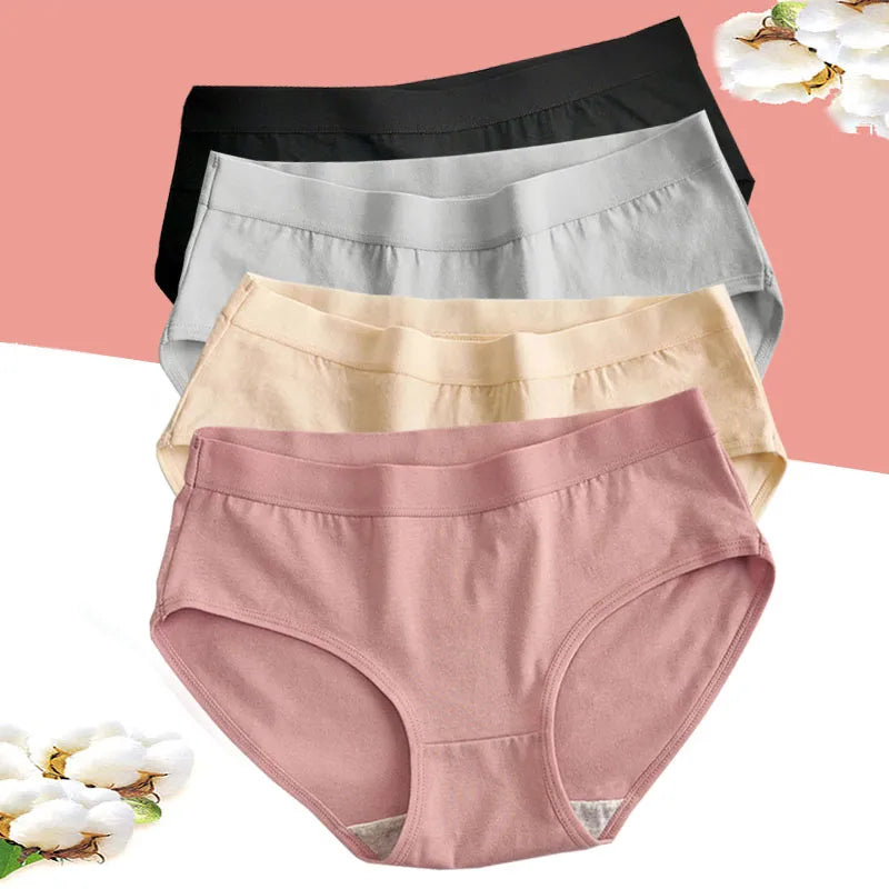 Lot de 12 Culottes Pastel en Coton Respirantes & Confortables
