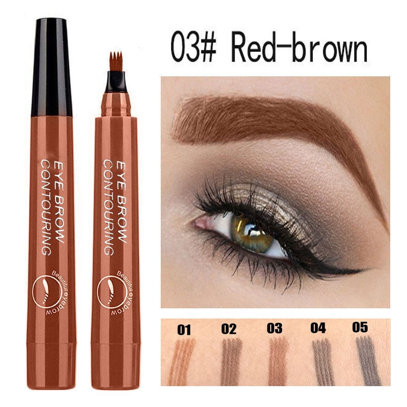BROW PEN - Stylo feutre à sourcils 4 pointes précises - 1 ACHETÉ = 1 OFFERT