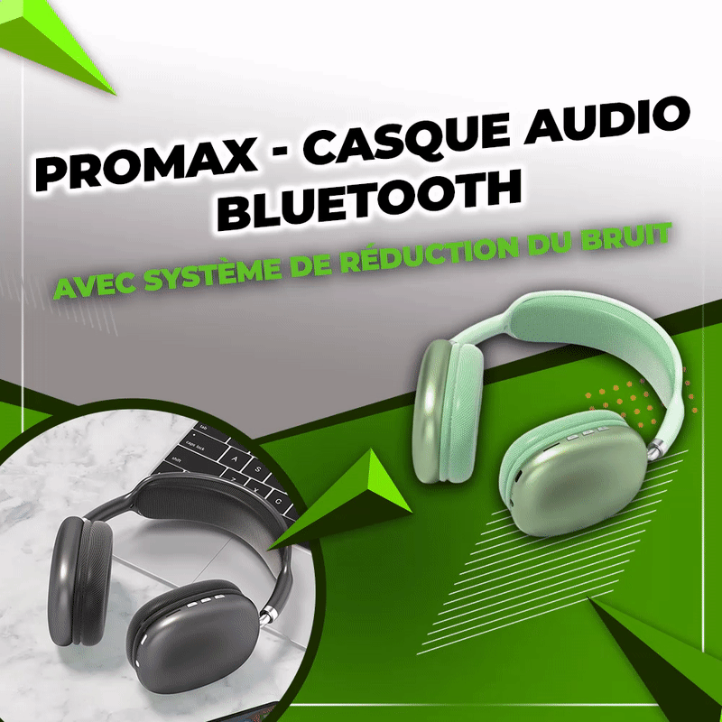 PROMAX - Casque audio bluetooth avec Système de réduction du bruit