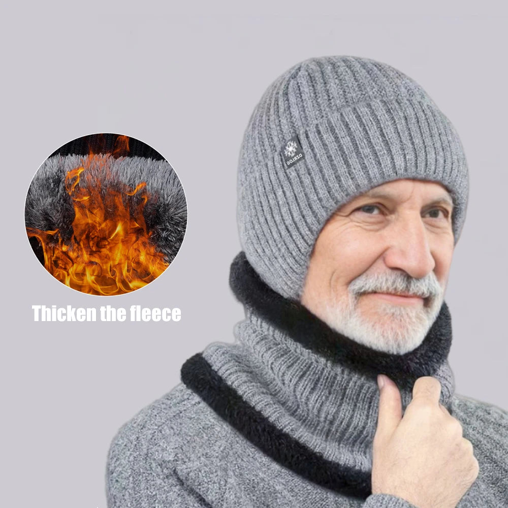 Bonnet avec Cache-Oreilles Intégré à Doublure Fausse Fourrure