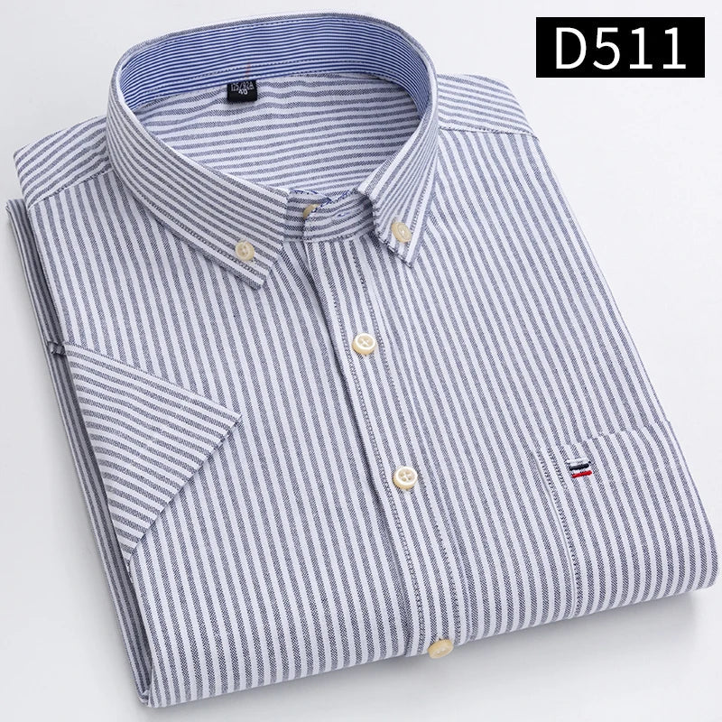 Chemises à manches courtes pour hommes - 100% coton