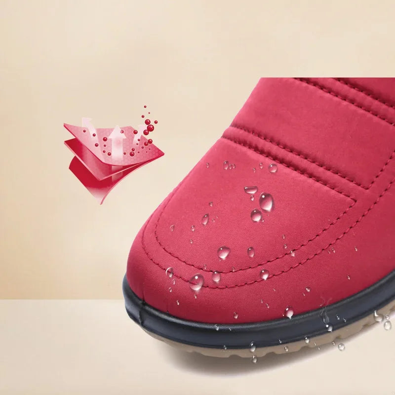 Bottes Montantes d'Hiver Imperméables & Chaudes pour Femme