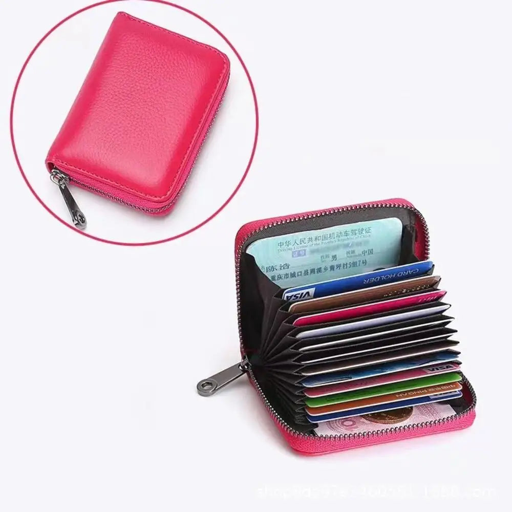 Multi-card Slot Credit Card Bag PU Leather Small Wallet Coin Purse Card Holder Wallets