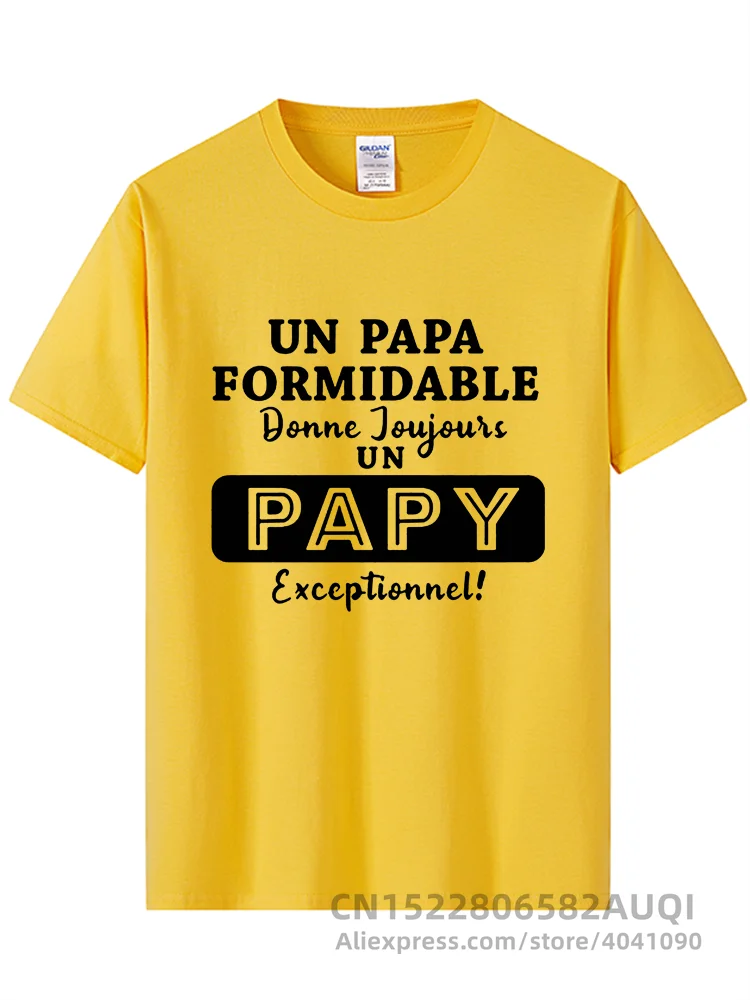 T-shirt Personnalisé "Un Papa formidable donne toujours un Papy exceptionnel"