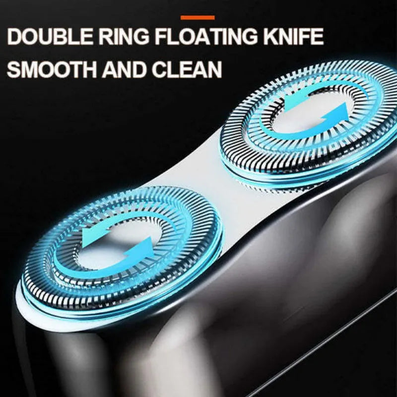 Mini rasoir électrique portable à double tête étanche