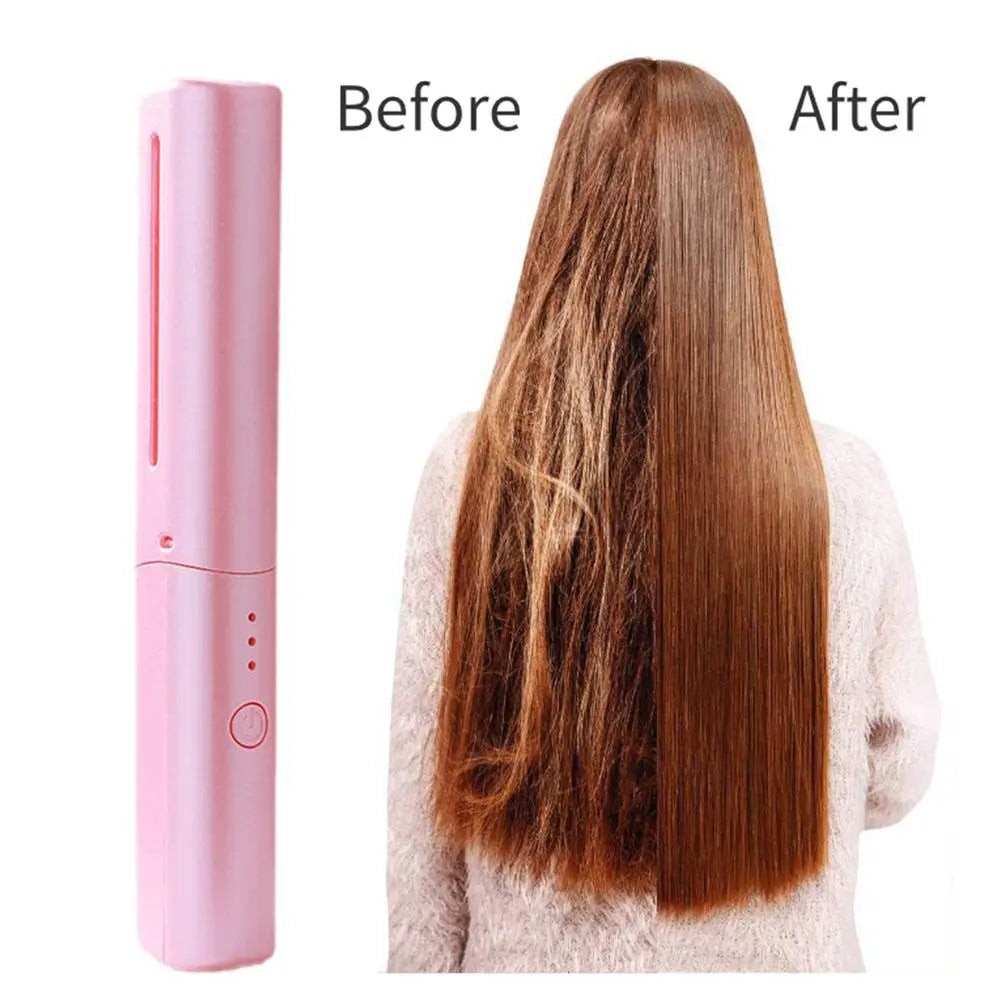 Mini peigne Lissant Sans Fil Rechargeable
