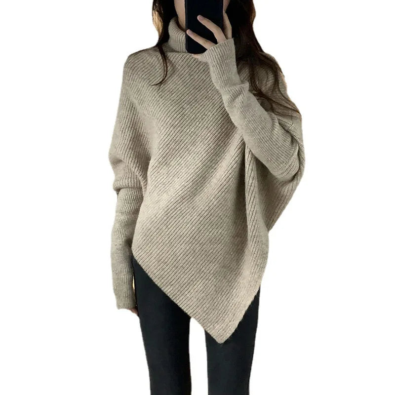 Pull Designer Col roulé manches chauve-souris