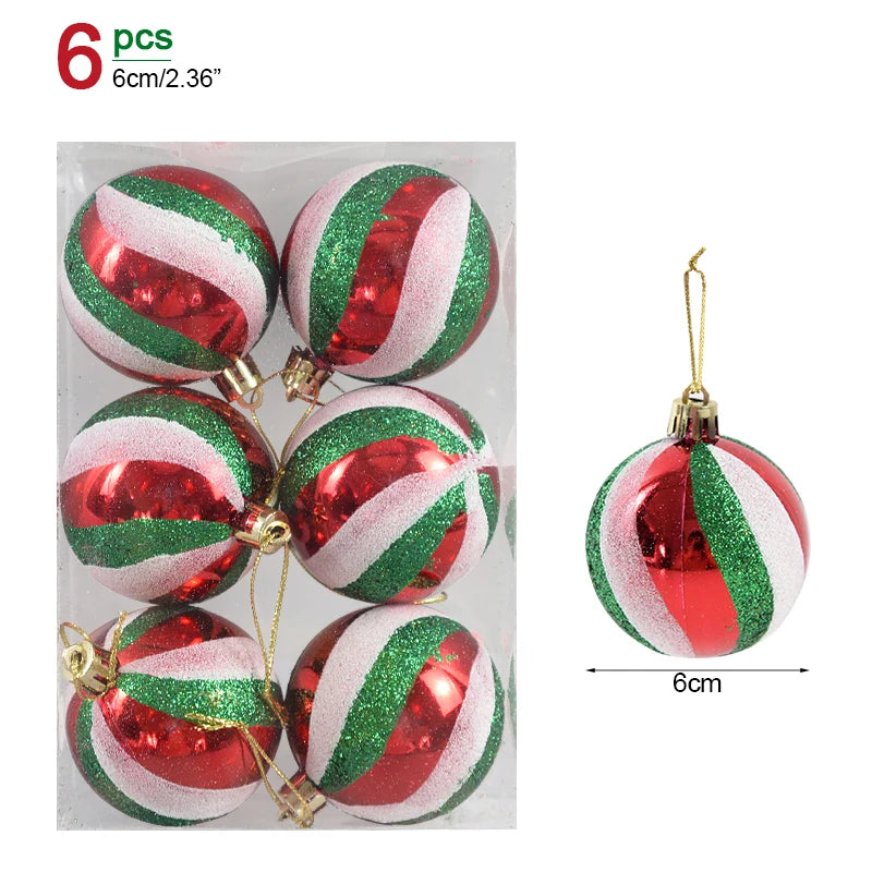Lot de 36 Mini Boules de Noël