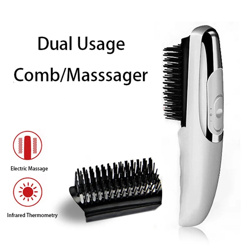 Brosse vibrante pour massage du cuir chevelu