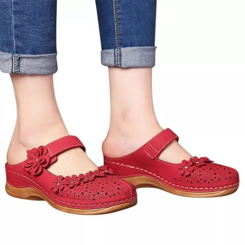 Sandales orthopédiques fleuris d'été pour Femmes