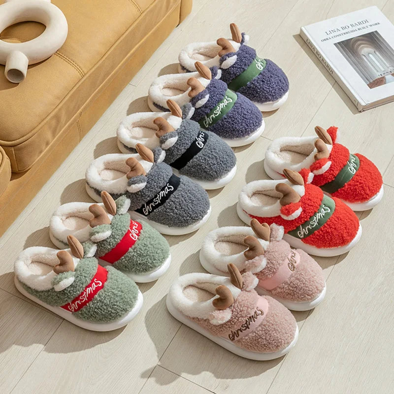 Little Renne - Pantoufles de Noël Modèle Mixte