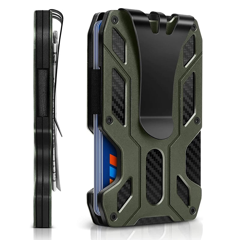 Porte-cartes ULTRA SLIM en aluminium léger - Anti-piratage