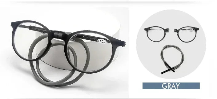 Lunettes de Lecture Fermeture Avant Magnétiques - Cordon Silicone Réglable
