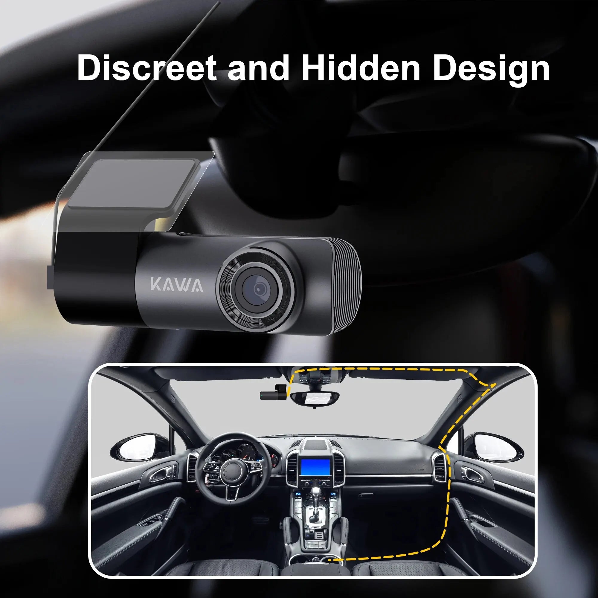 DashCam Kawa Enregistreur Vidéo 2K pour voiture