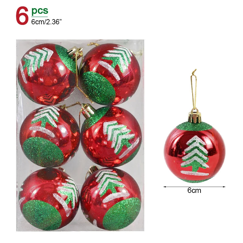 Lot de 36 Mini Boules de Noël