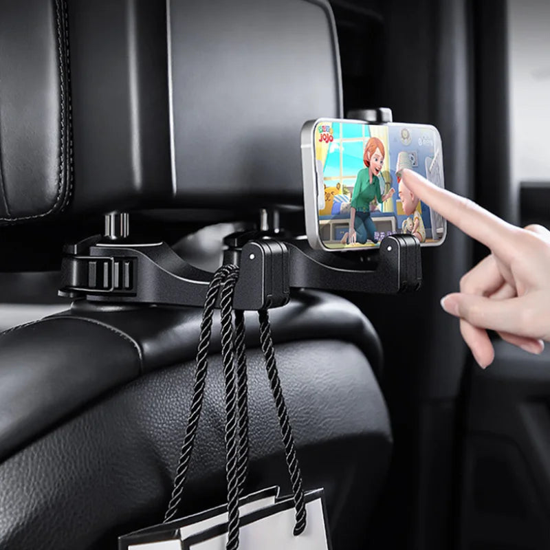 Crochet de voiture 2 en 1 support de téléphone