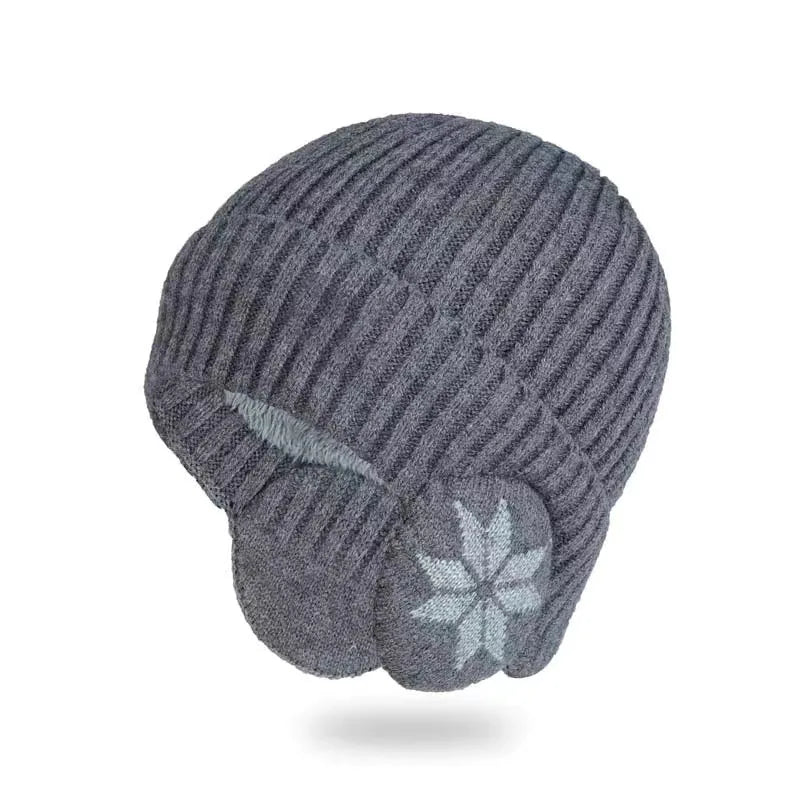 Bonnet doublé polaire cache-oreilles Mixte