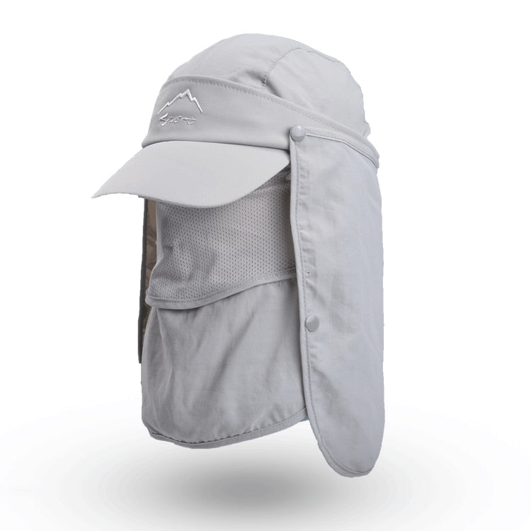Casquette de randonnée 4 en 1 - Protection intégrale