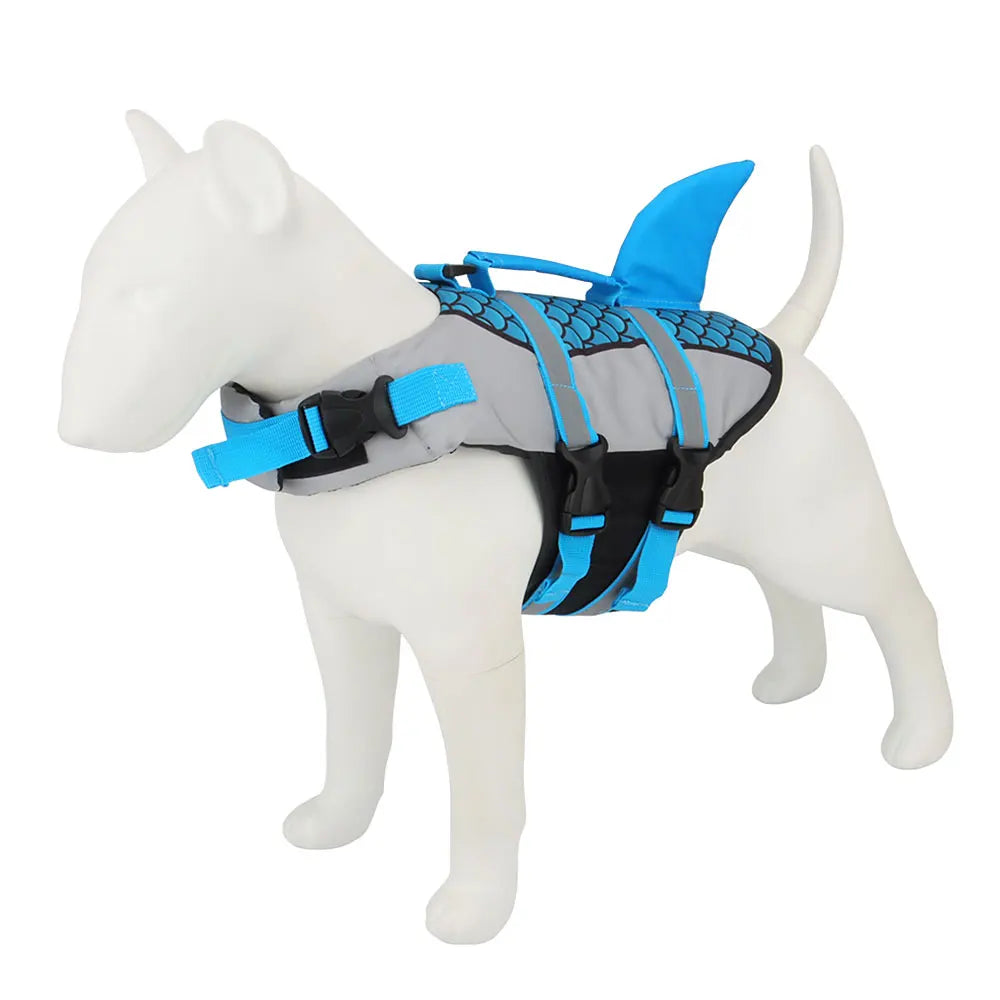 Gilet de Sauvetage Requin pour Chien – Harnais de Natation Sécurisé pour Été