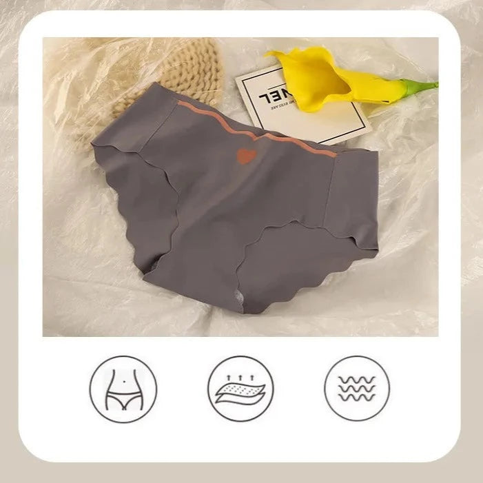 Little Heart - Lot de 3 culottes en Soie Glacée sans couture