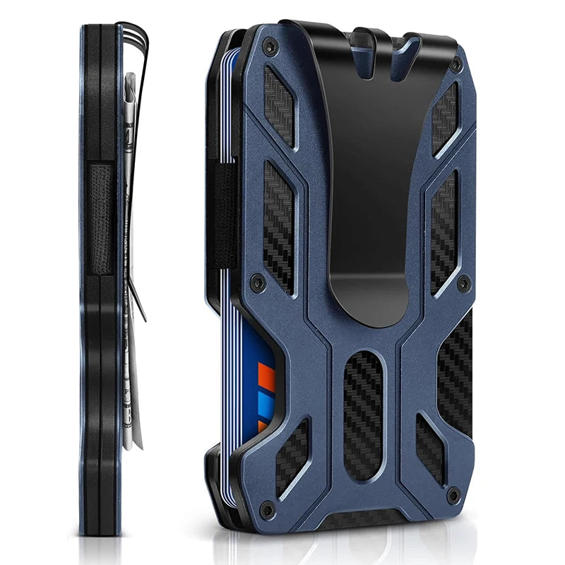 Porte-cartes ULTRA SLIM en aluminium léger - Anti-piratage