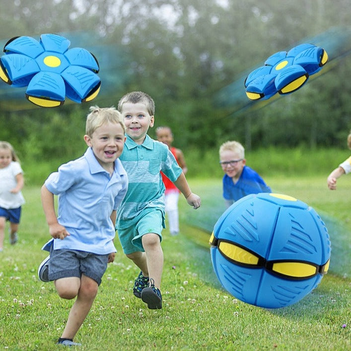 Frizz'ball : Le ballon 2 en 1 déformable en frisbee !