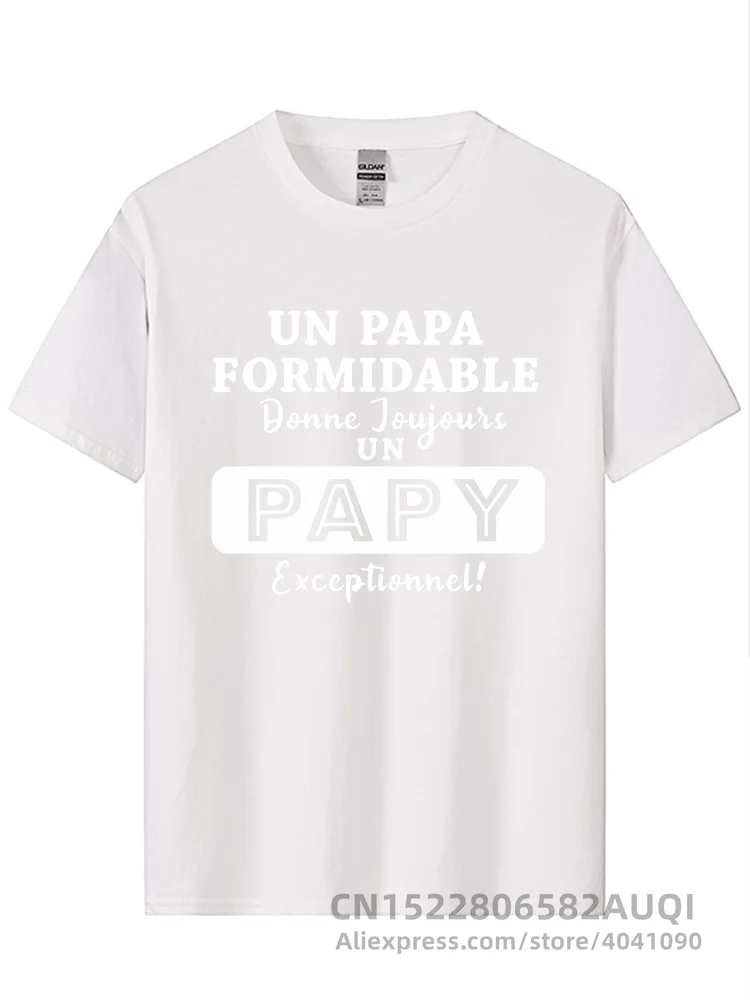 T-shirt Personnalisé "Un Papa formidable donne toujours un Papy exceptionnel"