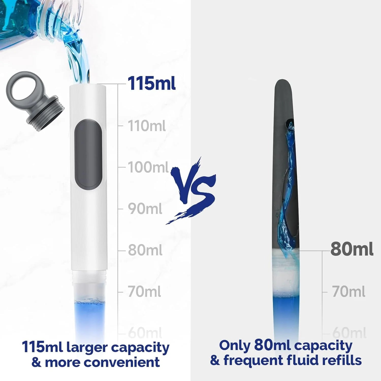 Brosse de toilette Hygiénique en silicone souple avec pulvérisateur intégré