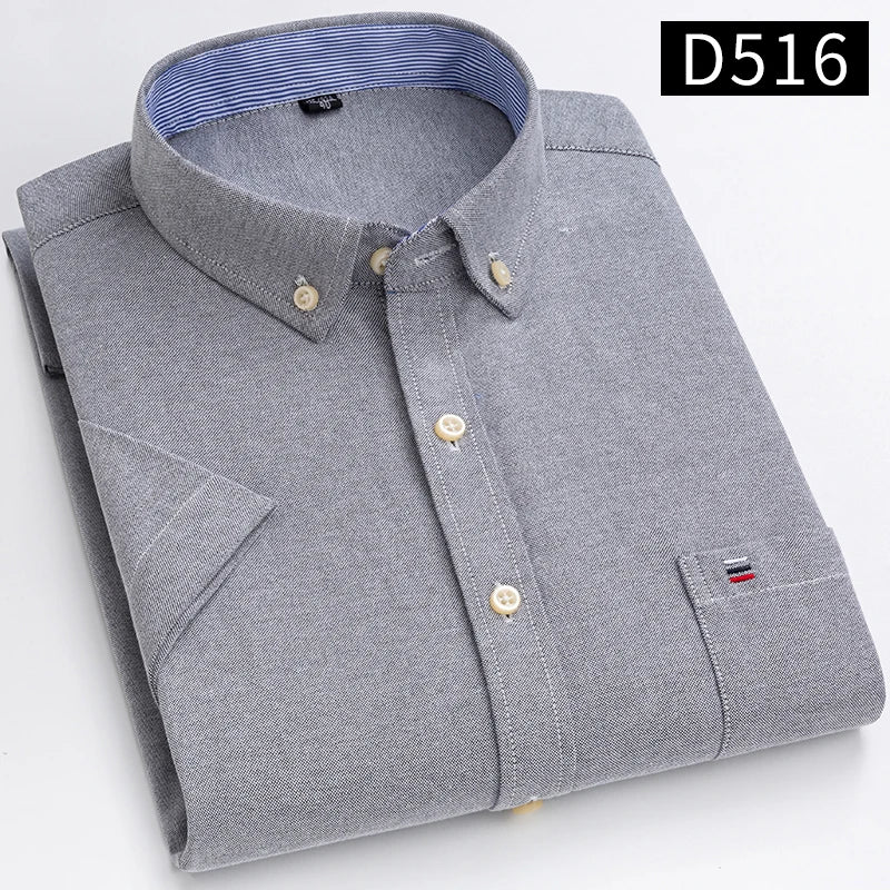Chemises à manches courtes pour hommes - 100% coton
